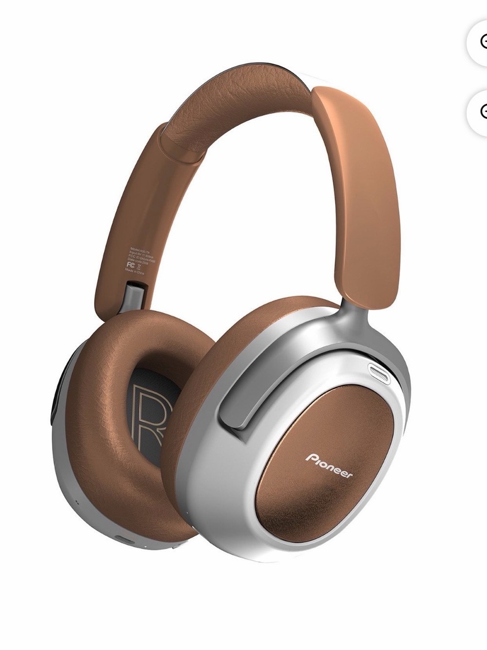 PIONEER Brown and Silver Over-Ear Headphones